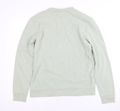 H&M Men's Green Crew Neck Pullover, Size S