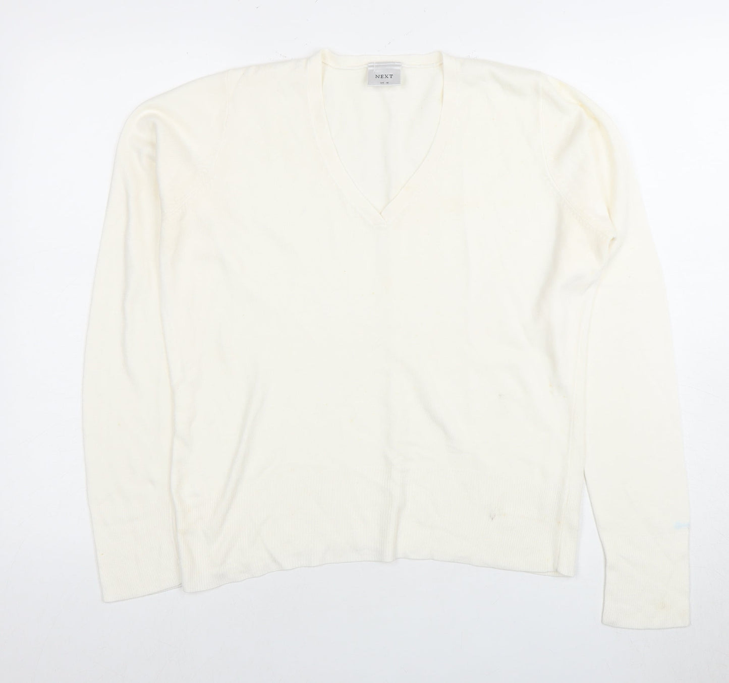 Womens UK Size 14 NEXT Ivory Pullover Jumper