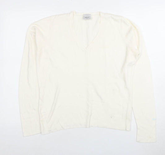 Womens UK Size 14 NEXT Ivory Pullover Jumper