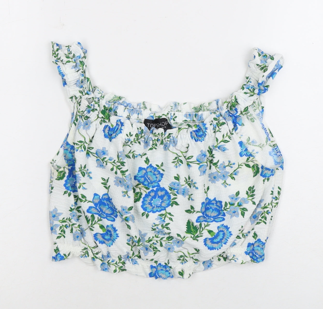 Womens UK Size 10 Topshop Multicoloured Camisole Blouse