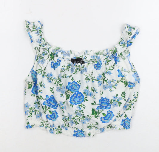 Womens UK Size 10 Topshop Multicoloured Camisole Blouse