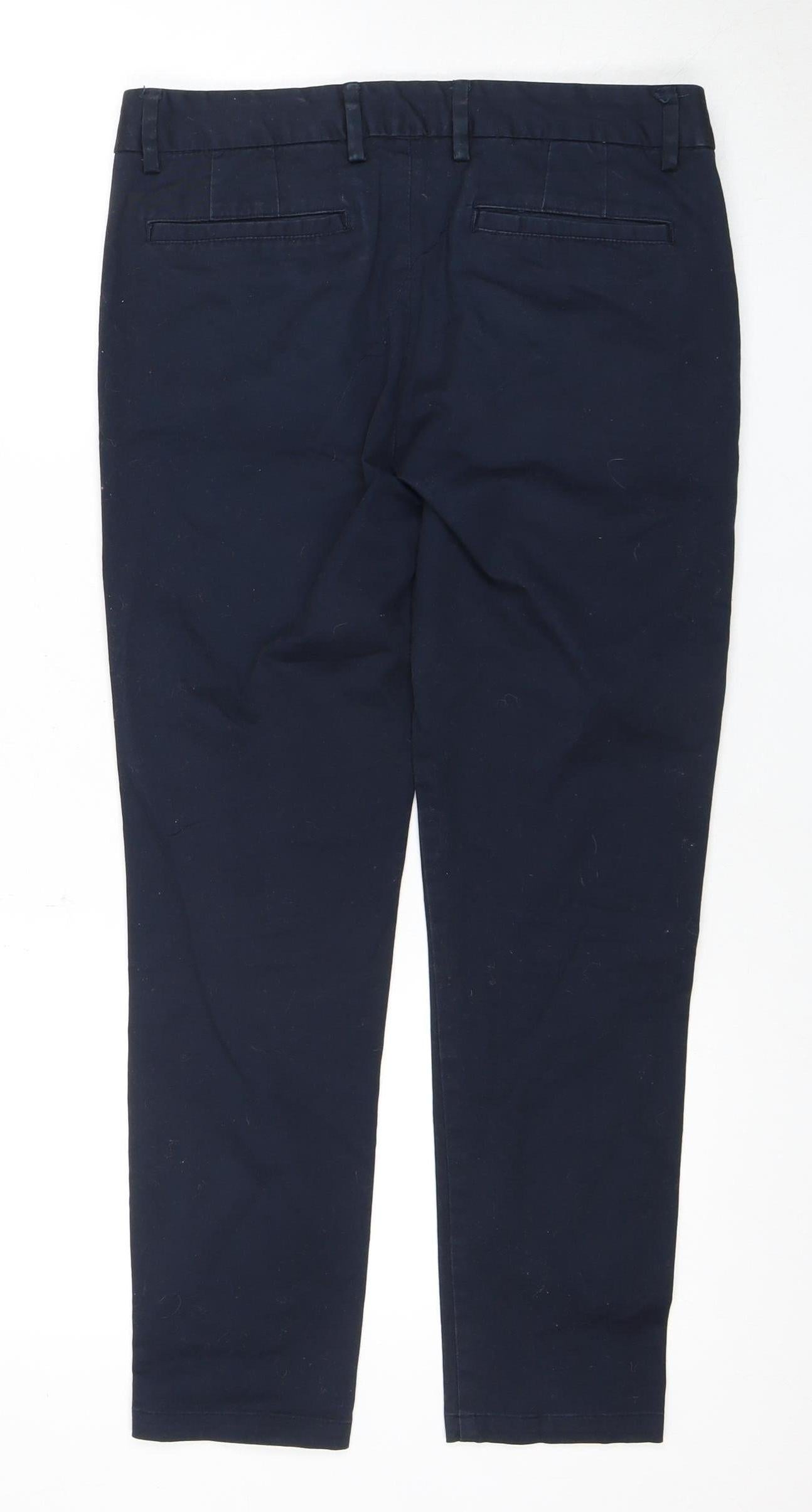 River Island Women's Blue Chino Trousers Size 28/30