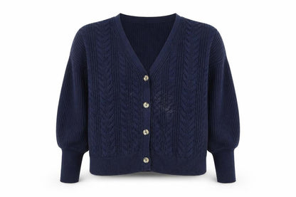 Womens UK Size L Marks and Spencer Blue Cardigan Jumper