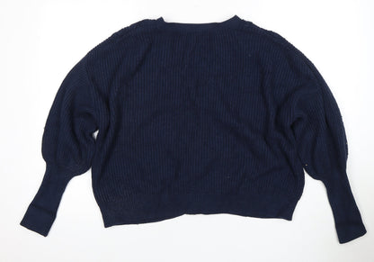 Womens UK Size L Marks and Spencer Blue Cardigan Jumper