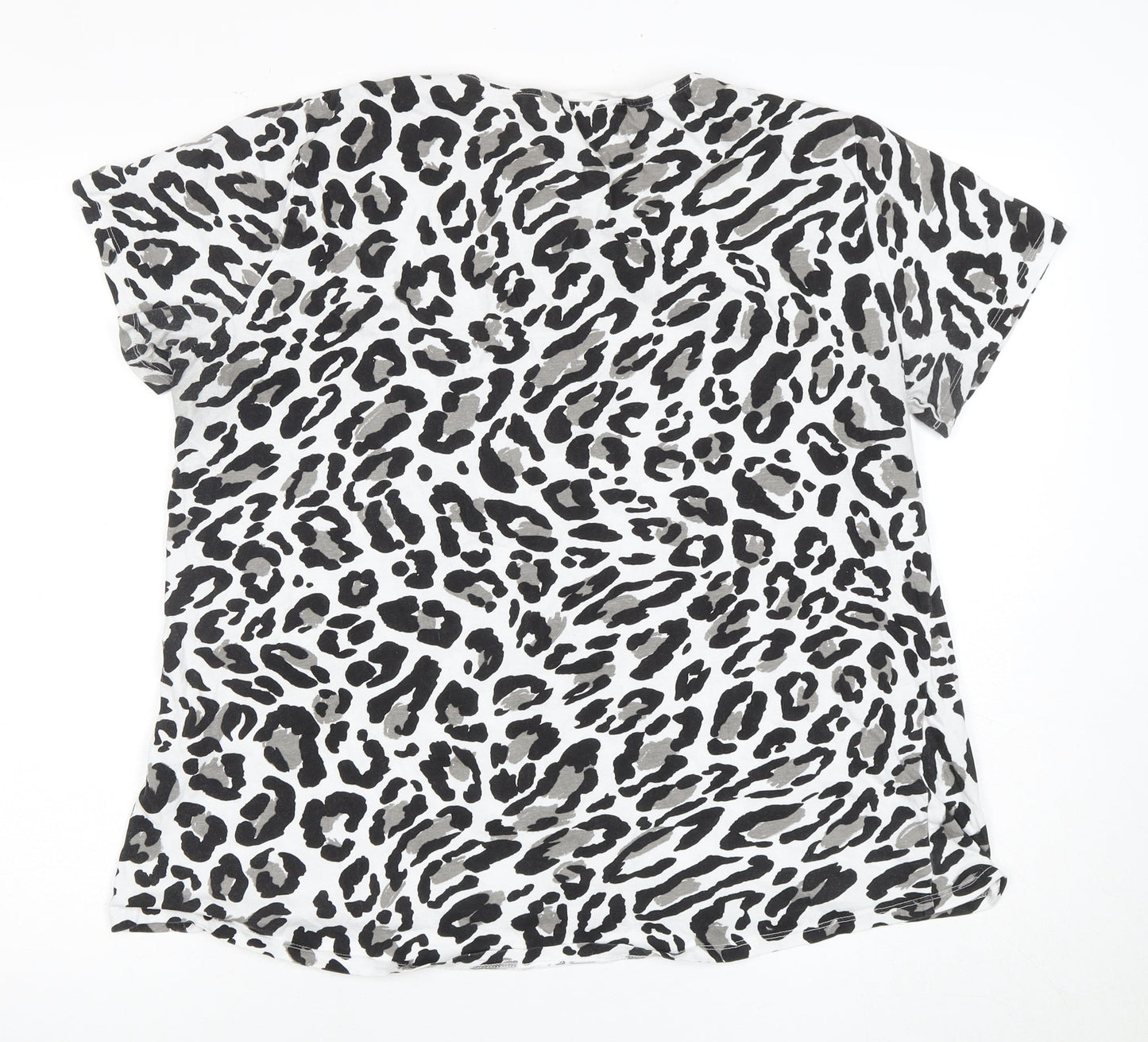 Womens UK Size 2XL Zara Black Basic T-Shirt