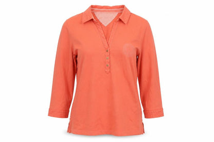 Womens UK Size M Viyella Orange Basic Blouse