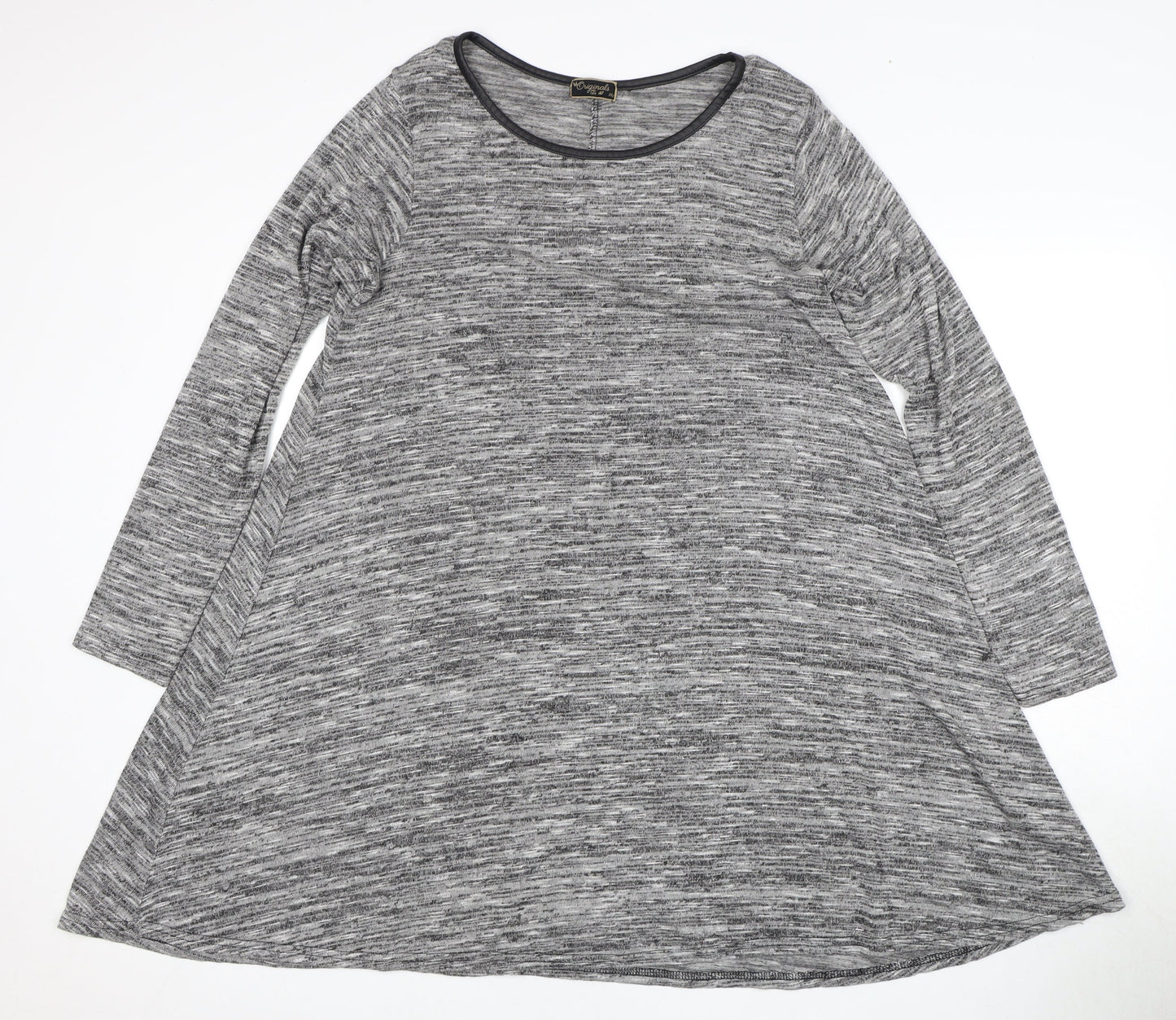 Originals Women's Grey Long Sleeve Dress Size 14
