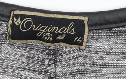 Originals Women's Grey Long Sleeve Dress Size 14