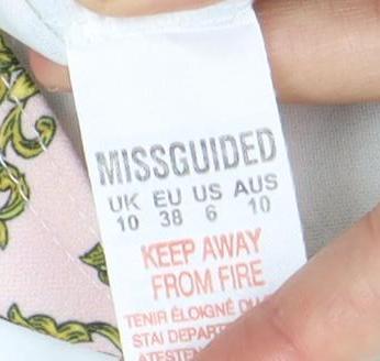 Missguided Women's Multicoloured Bodycon Dress, Size 10