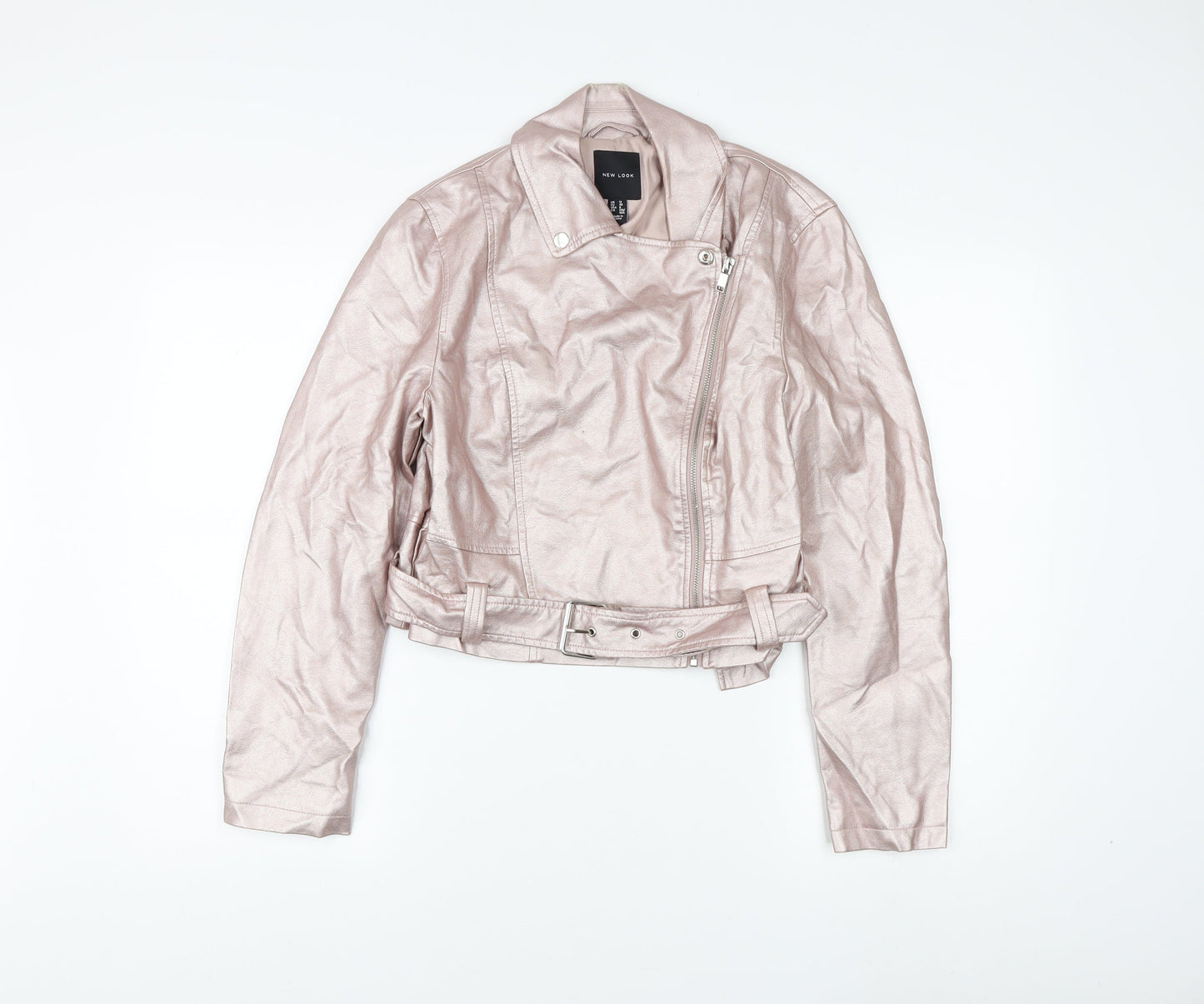 Womens UK Size UK 12 New Look Pink Motorcycle Jacket