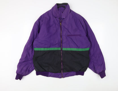 Mens UK Size L Pringle Purple Bomber Jacket