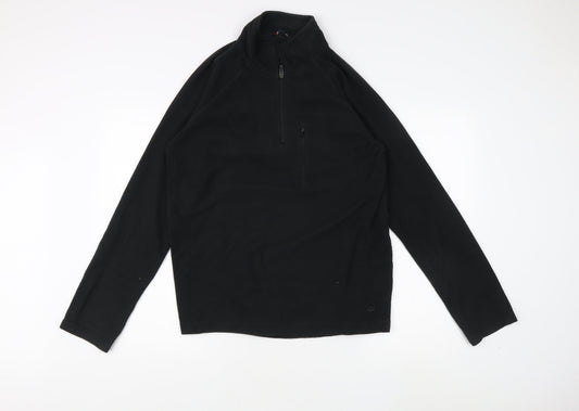 Mens UK Size M Peter Storm Black Henley Sweatshirt