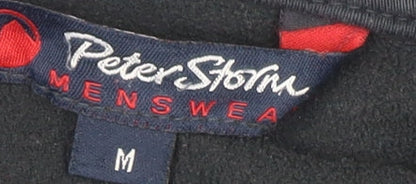 Mens UK Size M Peter Storm Black Henley Sweatshirt