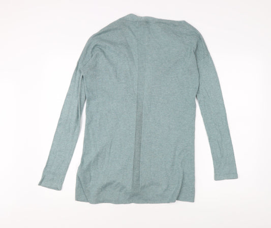 Gap Women's Blue Open Front Cardigan, Size S, Knit Cotton Blend