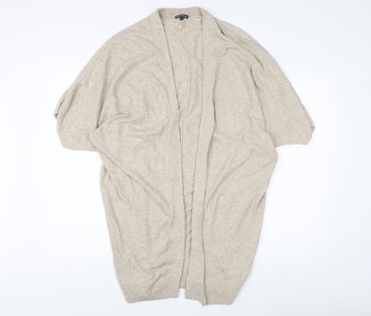 Womens UK Size L Warehouse Beige Cape Jumper