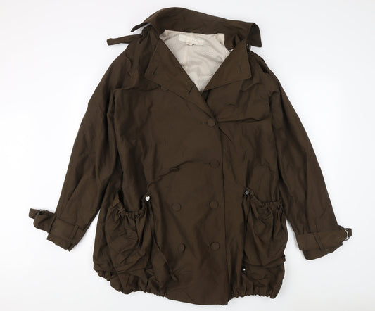 H&M Women Brown Anorak Jacket Size S
