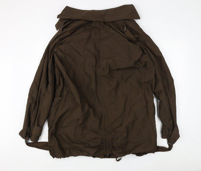 H&M Women Brown Anorak Jacket Size S