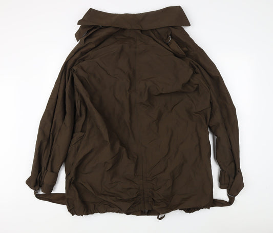 H&M Women Brown Anorak Jacket Size S