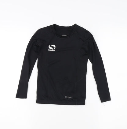 Sondico Boys Black Long Sleeve Sports Jersey Top 6 Years