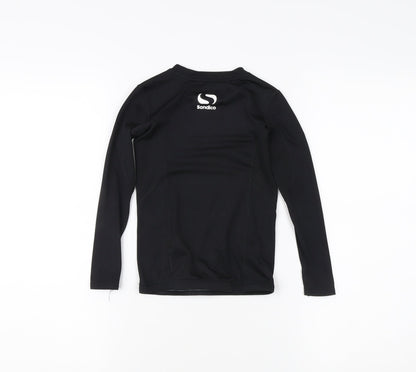 Sondico Boys Black Long Sleeve Sports Jersey Top 6 Years