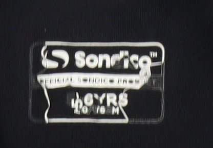 Sondico Boys Black Long Sleeve Sports Jersey Top 6 Years