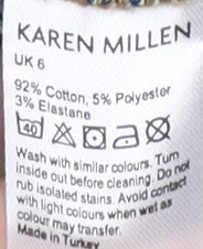 Karen Millen Women's Blue Straight Slim Jeans Size 6
