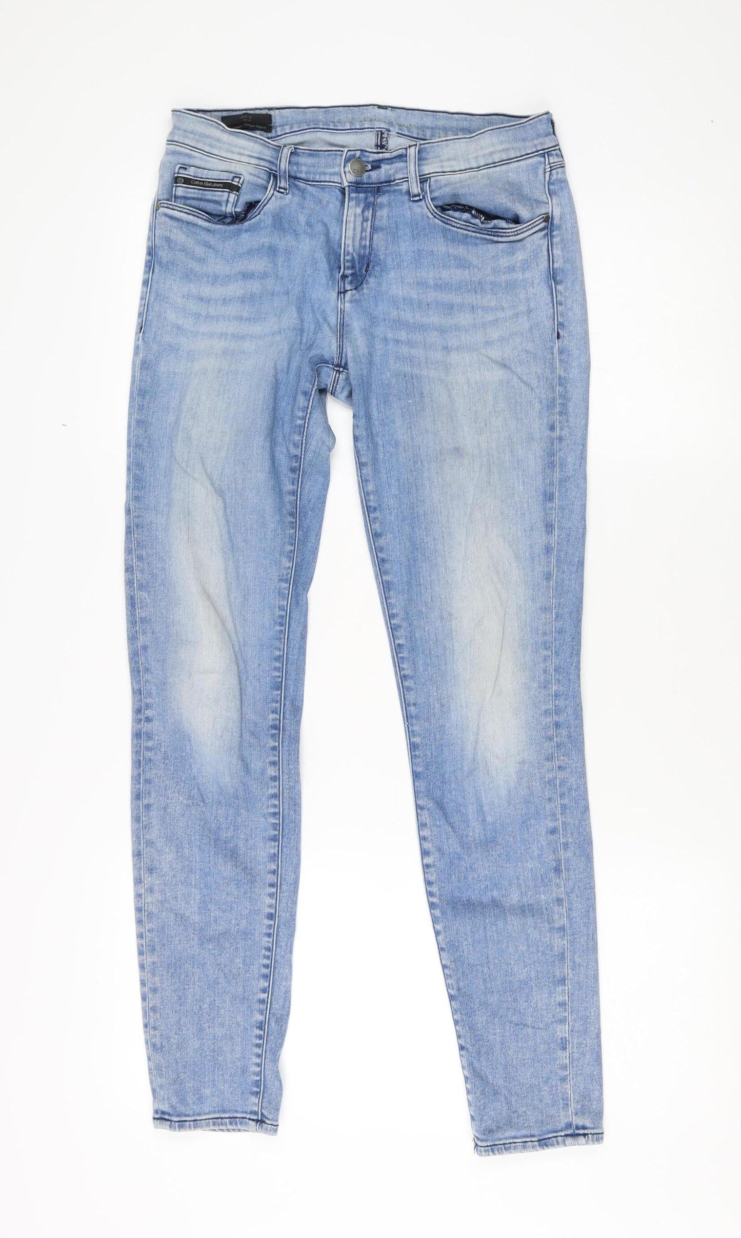Calvin Klein Blue Jeans Women Size 12 Light Wash