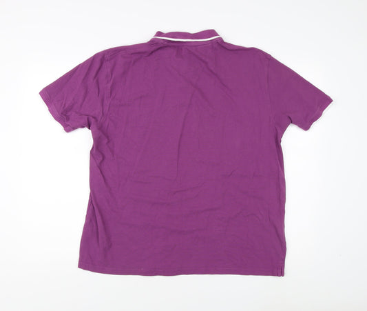 James Pringle Men's Purple XL Polo Shirt