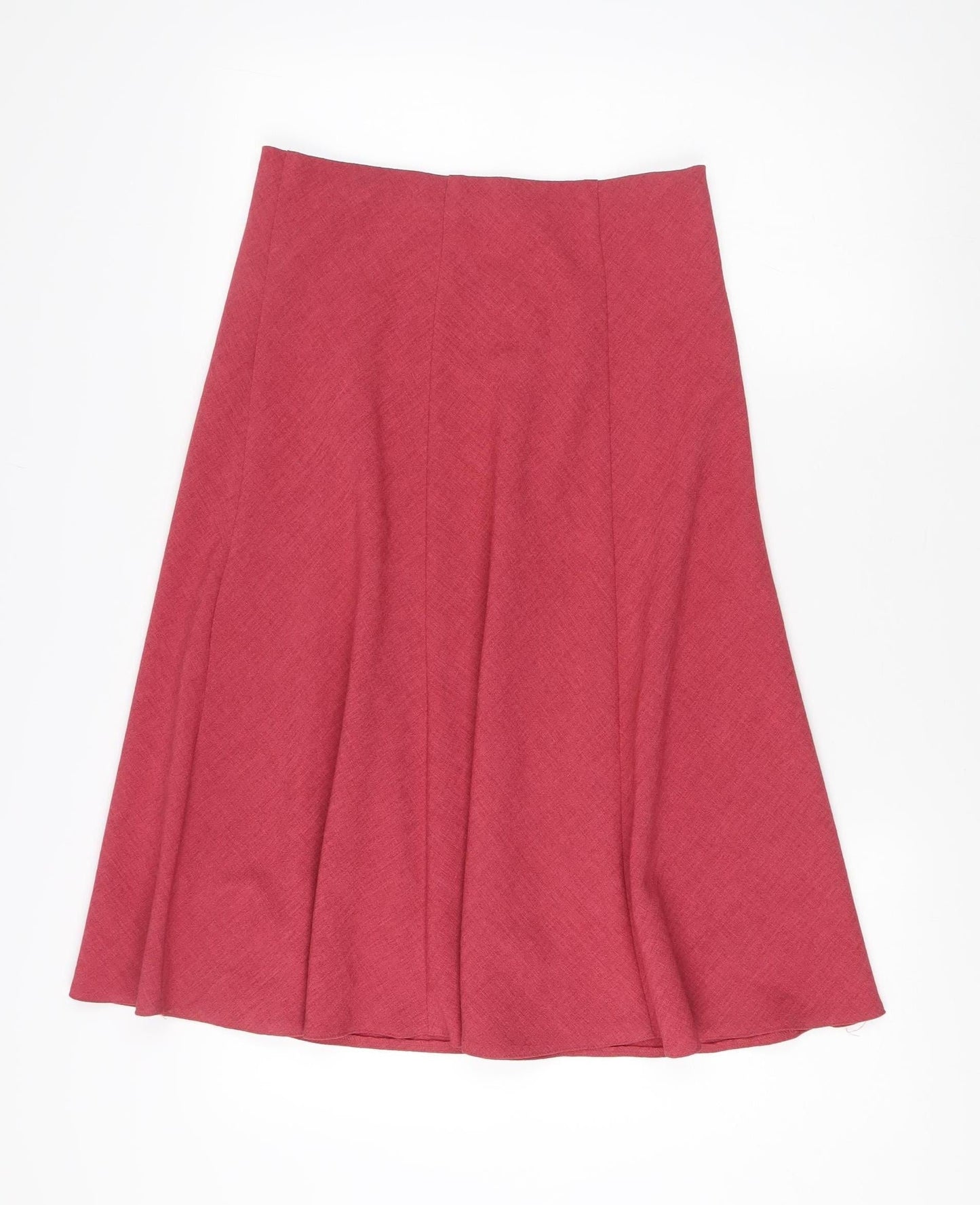 Honor Millburn Women's Red A-Line Midi Skirt Size 10