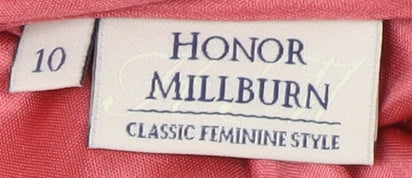 Honor Millburn Women's Red A-Line Midi Skirt Size 10