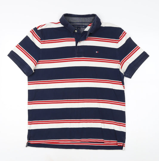 Tommy Hilfiger Men's Multicoloured Striped Polo M