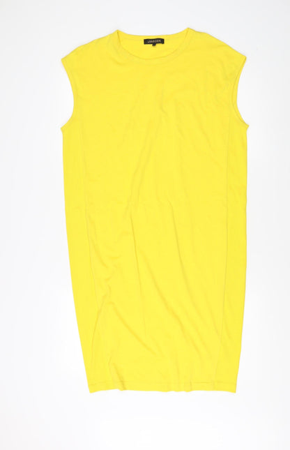 Jaeger Yellow Sleeveless Cotton Tank Top S Women