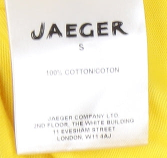 Jaeger Yellow Sleeveless Cotton Tank Top S Women