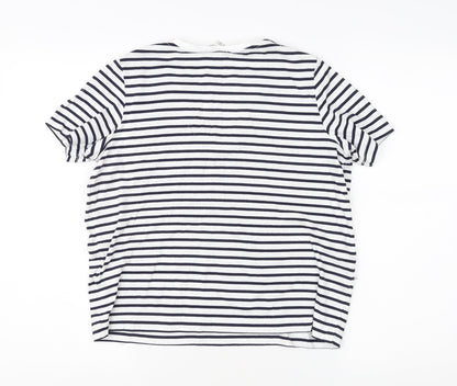 Womens UK Size 8 Jaeger White Basic T-Shirt