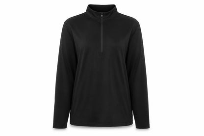 Front view of Peter Storm unisex black zip sweatshirt, size L