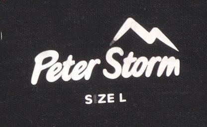 Peter Storm Unisex Black Zip Sweatshirt Size L