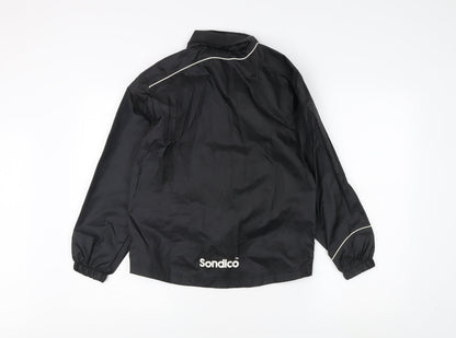 Sondico Boys Black Windbreaker Jacket 9-10 Years