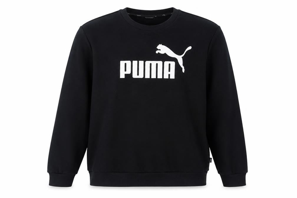 Unisex Adults UK Size L PUMA Black Pullover Sweatshirt