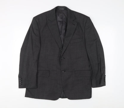 Mens UK Size 40 Jeff Banks Regular Grey Suit Jacket