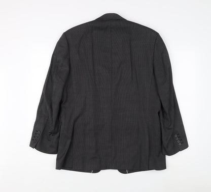 Mens UK Size 40 Jeff Banks Regular Grey Suit Jacket