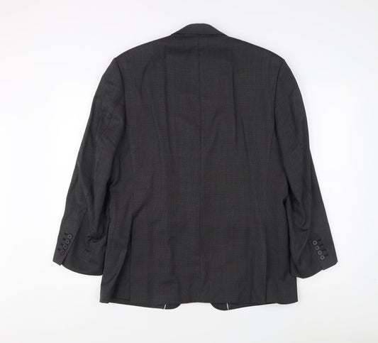 Mens UK Size 40 Jeff Banks Regular Grey Suit Jacket