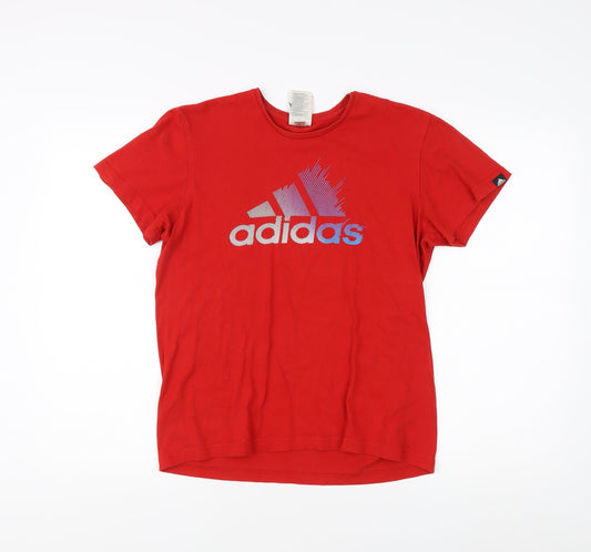 Mens UK Size S adidas Red  T-Shirt