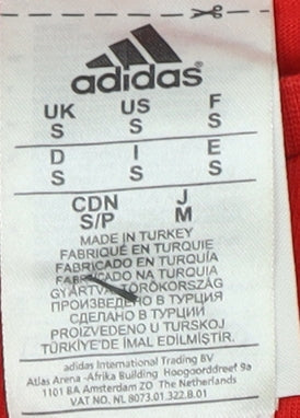 Mens UK Size S adidas Red  T-Shirt