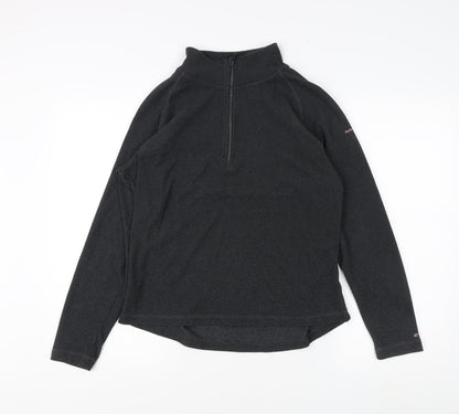 Trespass Women's Black Lightweight Zip Sweatshirt - L