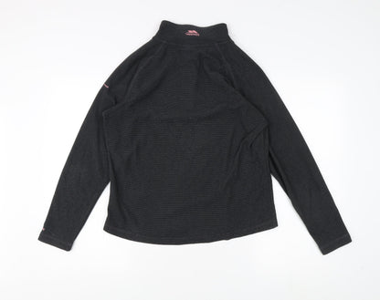 Trespass Women's Black Lightweight Zip Sweatshirt - L