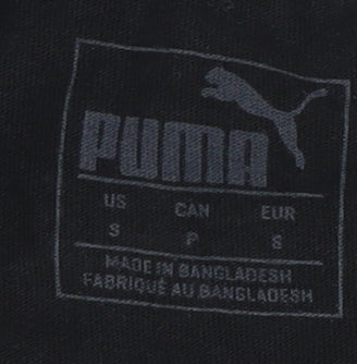 Womens UK Size 8 PUMA Black Basic T-Shirt