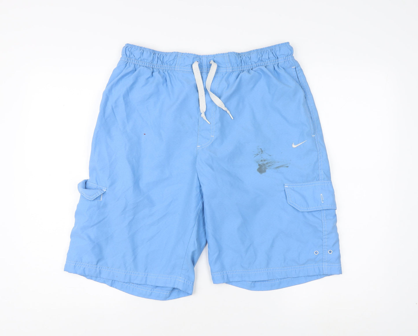 Nike Men's Blue Board Shorts L Elastic Drawstring Fit