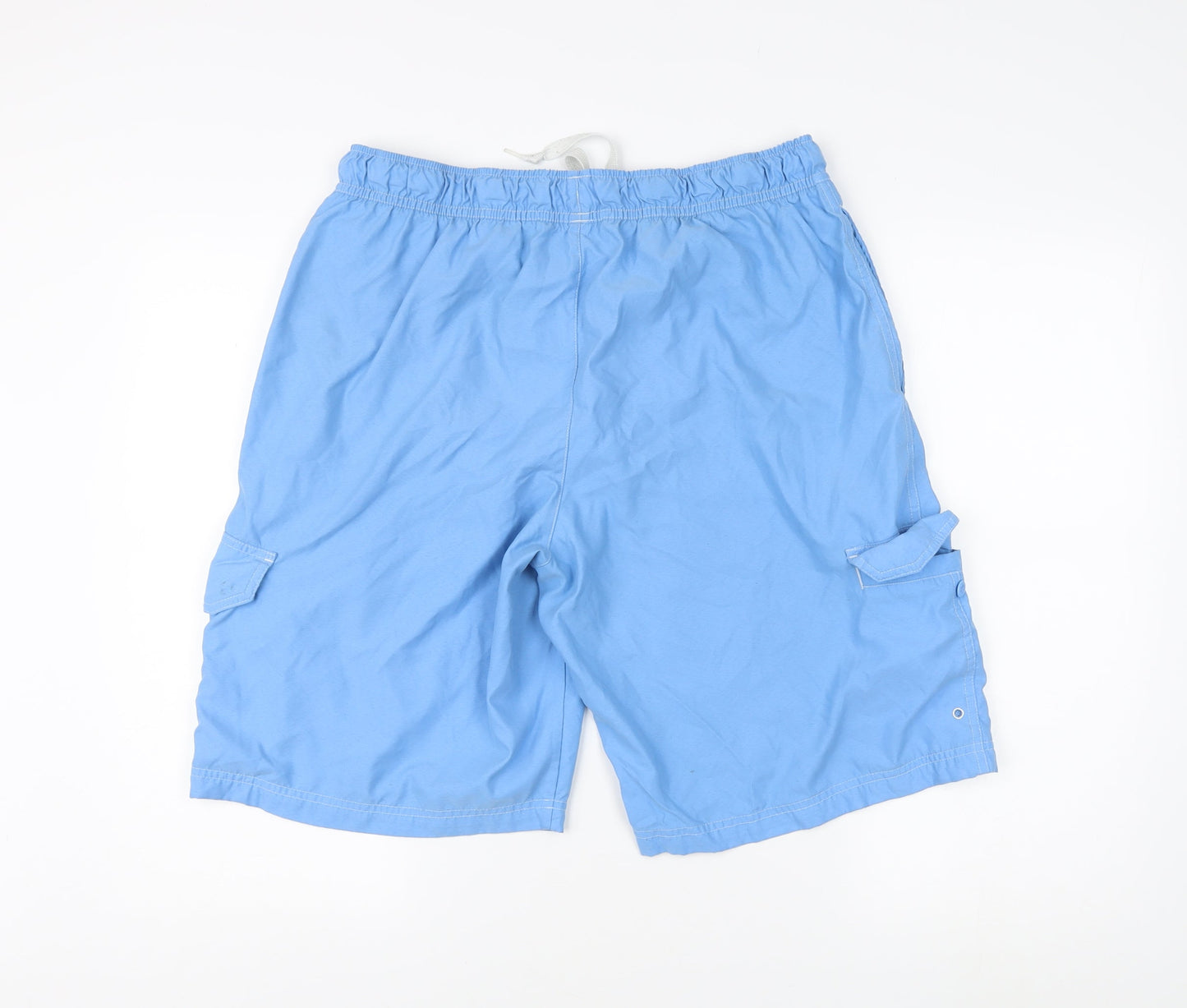 Nike Men's Blue Board Shorts L Elastic Drawstring Fit