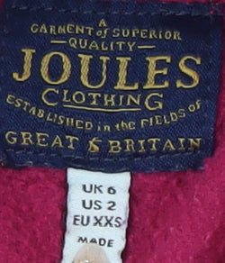Womens UK Size 6 Joules Red Basic Jacket