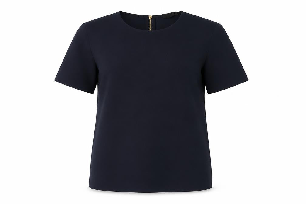 Womens UK Size S DKNY Blue Basic T-Shirt